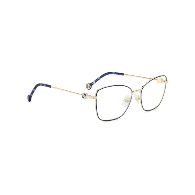 Óculos de Grau Carolina Herrera HER 0277 NUC 5617 Metal Dourado e Azul 3