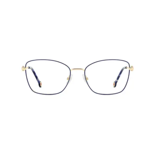 Óculos de Grau Carolina Herrera HER 0277 NUC 5617 Metal Dourado e Azul