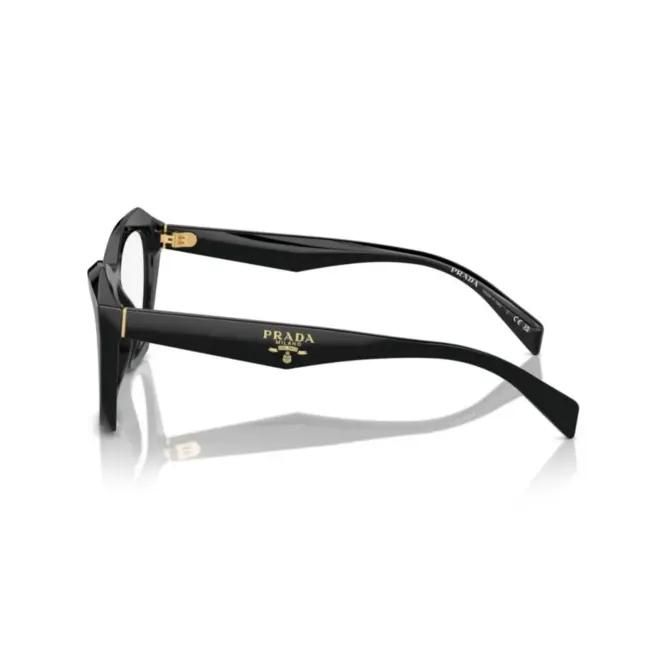 Óculos de Grau Prada 0PR A20V 16K1O154 Acetato Preto 3