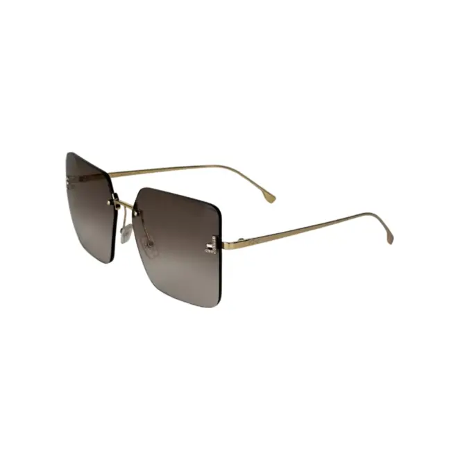 Óculos de Sol Fendi FE4082US_5930Z Metal Dourado com lentes na cor Rosa Degradê 1