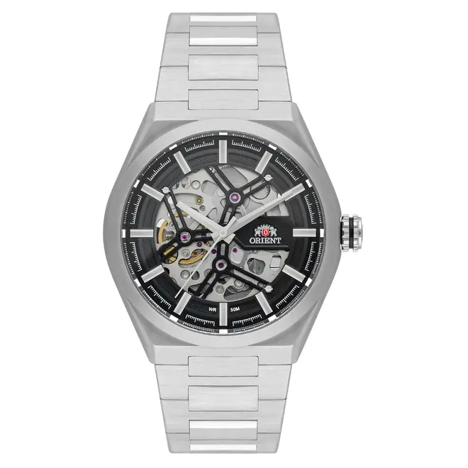 Relógio Orient Automático Clássico Masculino - NH7SS004 G1SX Prata 1
