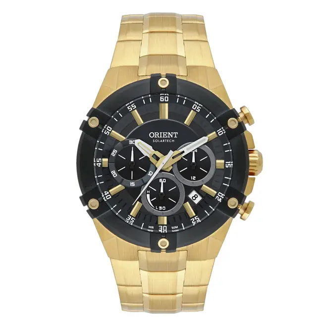 Relógio Orient Sport Solartech Cronógrafo Masculino - MGSSC064 G1KX Preto 1
