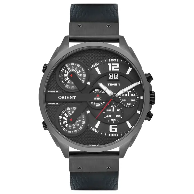 Relógio Orient XL Cronógrafo Masculino - MYSCT004 G2PX Preto 1