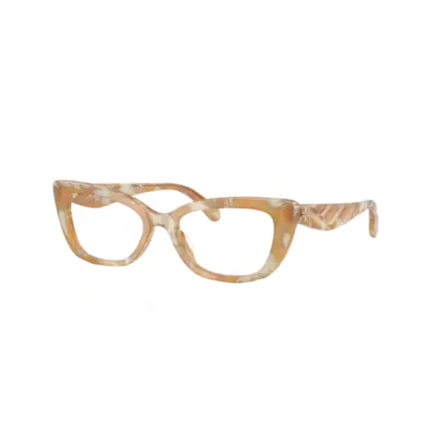 Óculos de Grau Tory Burch 0TY2155U 1949 52 Acetato Laranja Mesclado