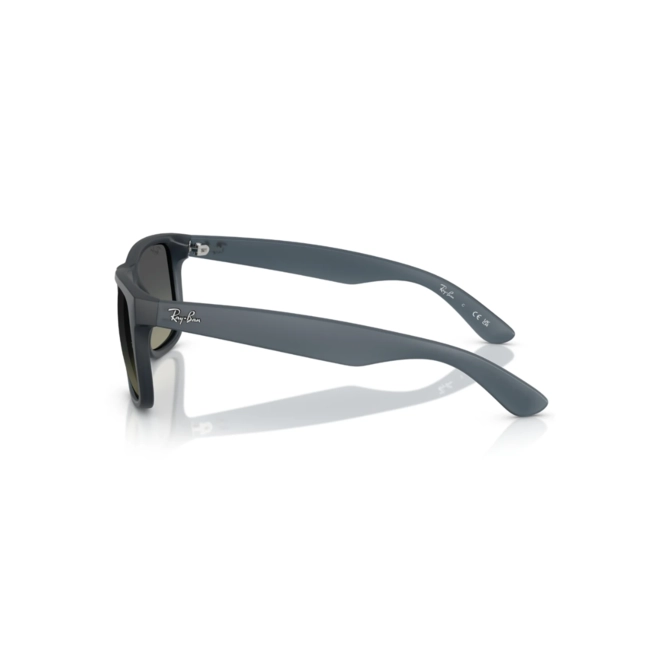 Óculos de Sol Ray-Ban Justin 0RB4165 68131155 Nylon Azul com lentes na cor Cinza Degradê 4