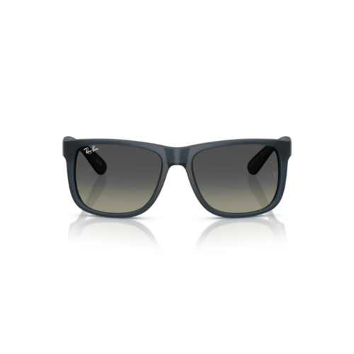 Óculos de Sol Ray-Ban Justin 0RB4165 68131155 Nylon Azul com lentes na cor Cinza Degradê