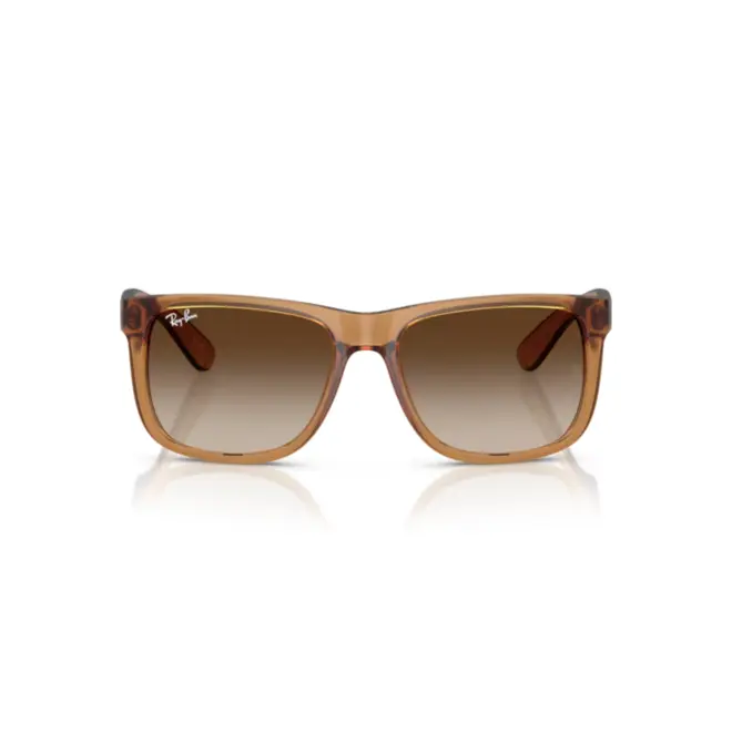 Óculos de Sol Ray-Ban Justin 0RB4165 68141355 Nylon Marrom Fosco com lentes na cor Marrom Degradê 2