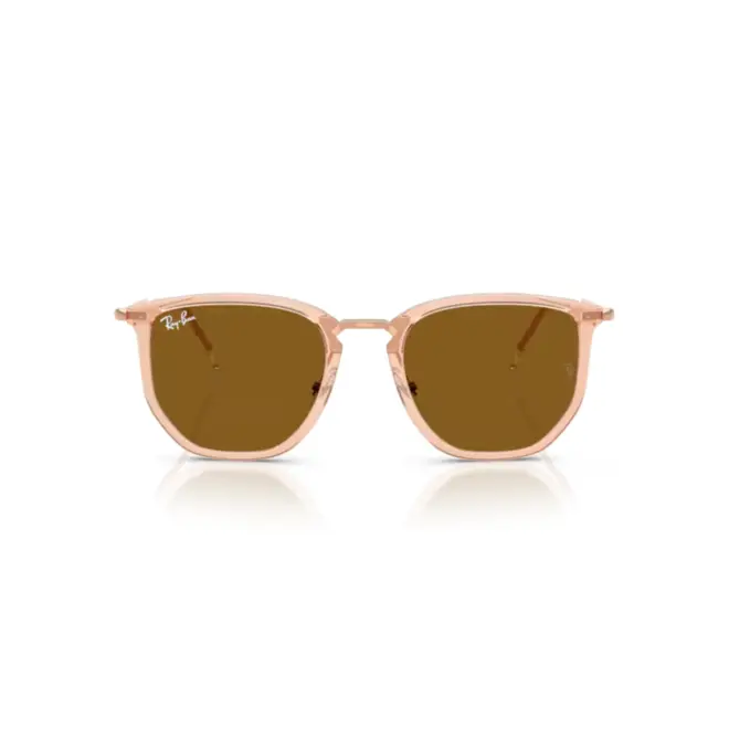 Óculos de Sol Ray-Ban 0RB4451 68013353 Nylon Bege Transparente com lentes na cor Marrom 2