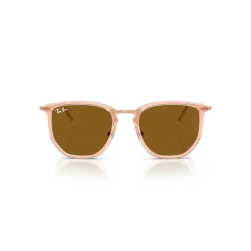 Óculos de Sol Ray-Ban 0RB4451 68013353 Nylon Bege Transparente com lentes na cor Marrom