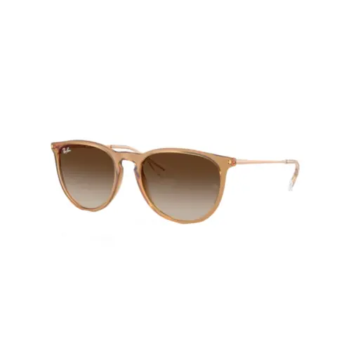 Óculos de Sol Ray-Ban Erika 0RB4171 68141354 Nylon Marrom Fosco com lentes na cor Marrom Degradê