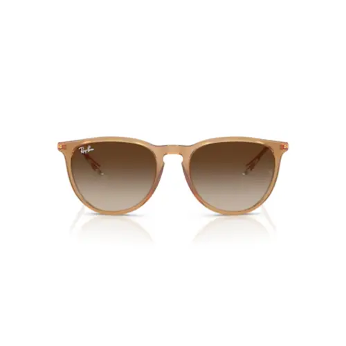 Óculos de Sol Ray-Ban Erika 0RB4171 68141354 Nylon Marrom Fosco com lentes na cor Marrom Degradê