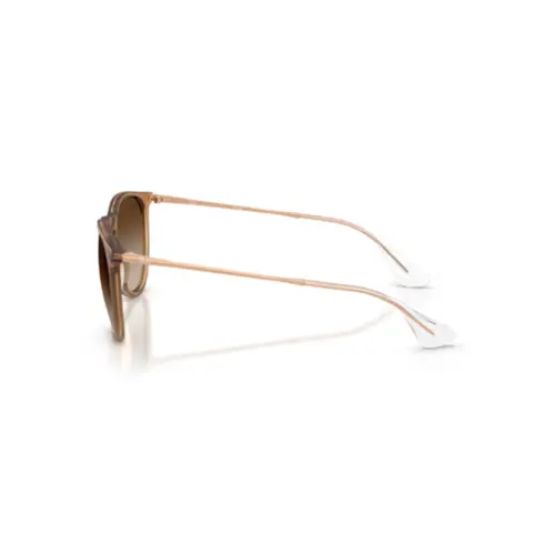 Óculos de Sol Ray-Ban Erika 0RB4171 68141354 Nylon Marrom Fosco com lentes na cor Marrom Degradê