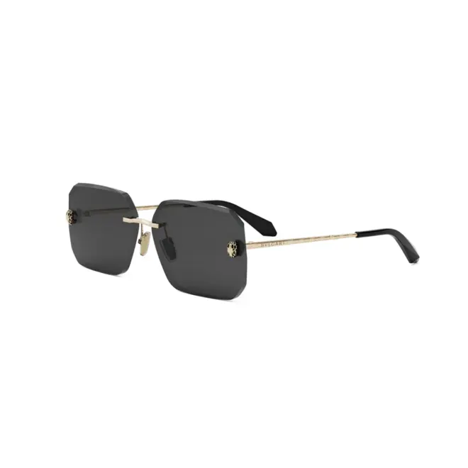 Óculos de Sol Bvlgari BV40026U_6233A Metal Dourado com lentes na cor Cinza 1