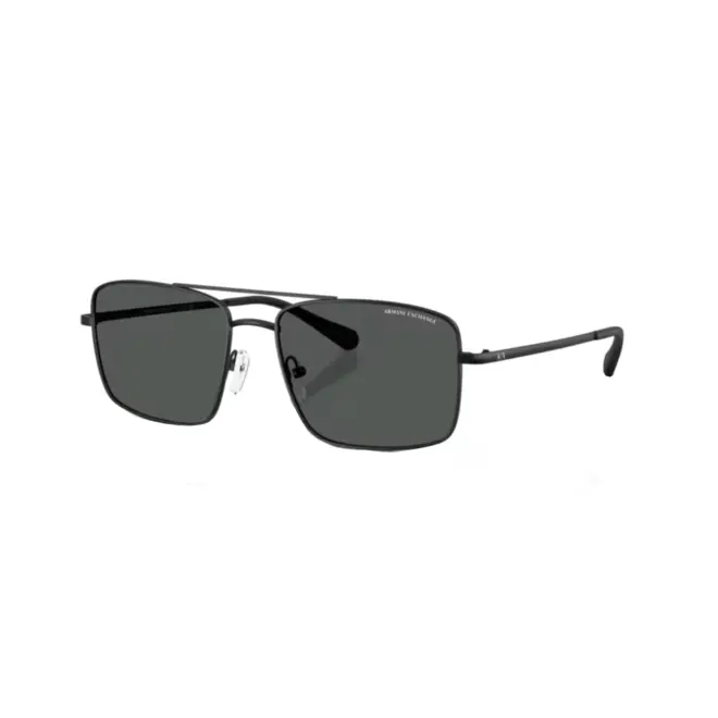 Óculos de Sol Armani Exchange 0AX2054S 60008757 Metal Preto com lentes na cor Cinza 1