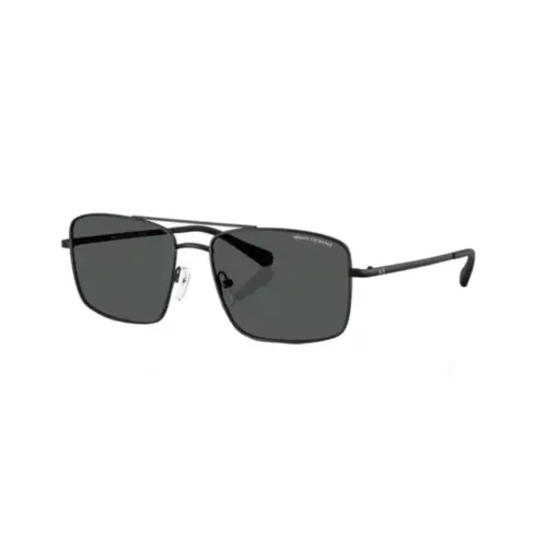 Óculos de Sol Armani Exchange 0AX2054S 60008757 Metal Preto com lentes na cor Cinza