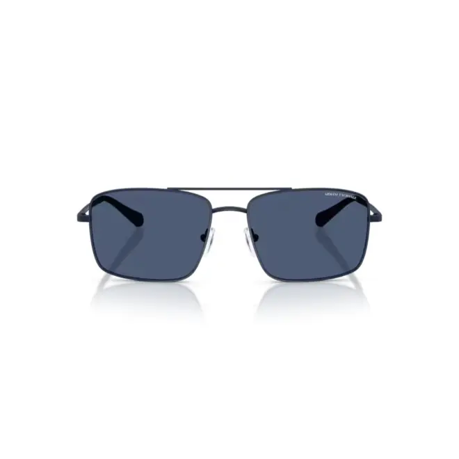 Óculos de Sol Armani Exchange 0AX2054S 60998057 Metal Azul Fosco com lentes na cor Azul 2