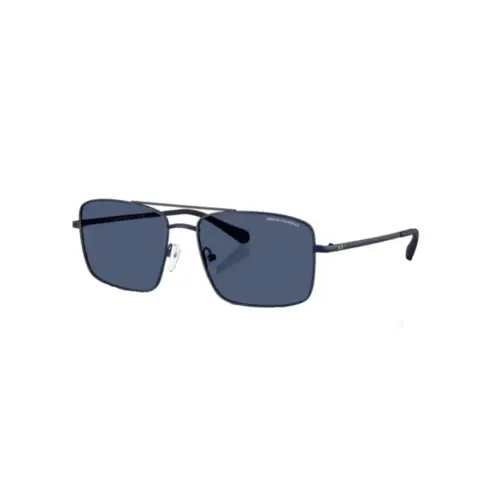 Óculos de Sol Armani Exchange 0AX2054S 60998057 Metal Azul Fosco com lentes na cor Azul
