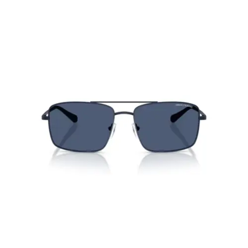 Óculos de Sol Armani Exchange 0AX2054S 60998057 Metal Azul Fosco com lentes na cor Azul