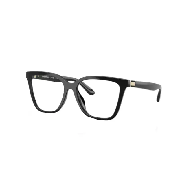 Óculos de Grau Emporio Armani 0EA4254U 50171W54 Acetato Preto com Clip-On na cor Cinza Degradê 1