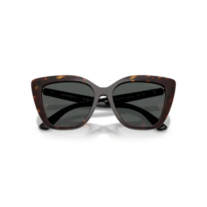 Óculos de Grau Emporio Armani 0EA4254U 50171W54 Acetato Preto com Clip-On na cor Cinza Degradê 4