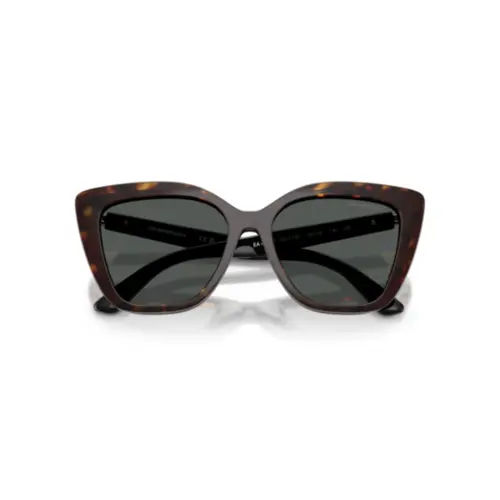 Óculos de Grau Emporio Armani 0EA4254U 50171W54 Acetato Preto com Clip-On na cor Cinza Degradê
