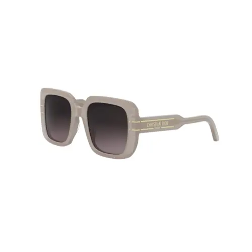 Óculos de Sol Christian Dior DiorSignature S11I CD40171I_5457B Acetato Nude com lentes na cor Cinza Degradê