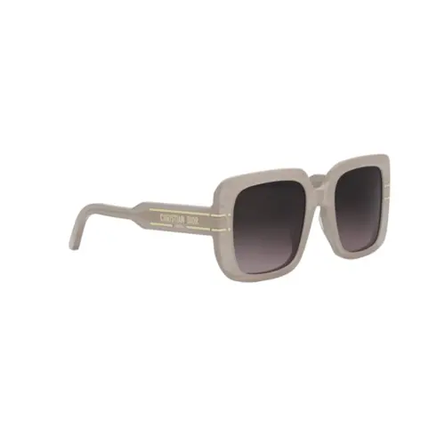 Óculos de Sol Christian Dior DiorSignature S11I CD40171I_5457B Acetato Nude com lentes na cor Cinza Degradê