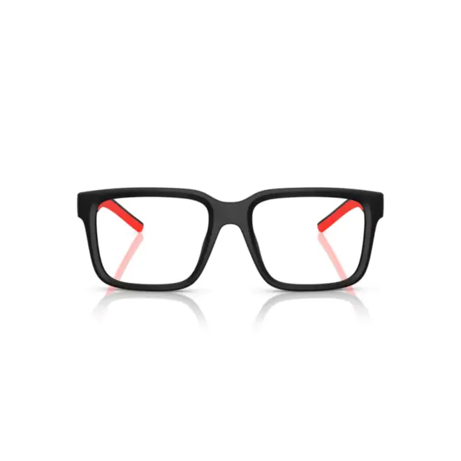 Óculos de Grau Scuderia Ferrari 0FZ8016U 504 53 Acetato Preto e Vermelho 2