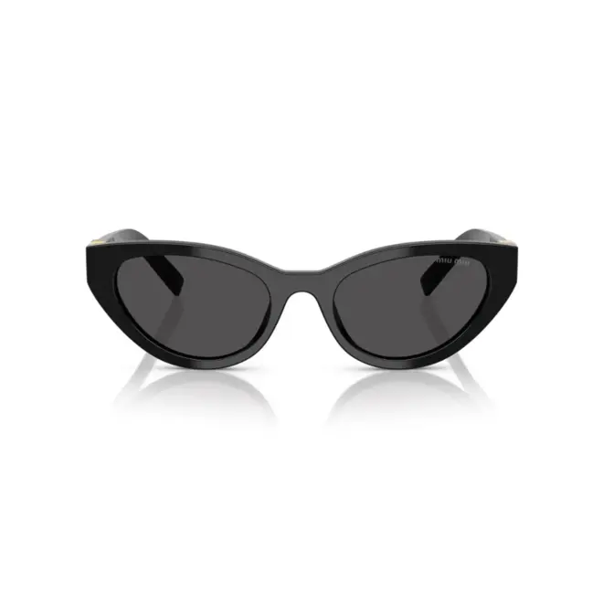 Óculos de Sol Miu Miu 0MU A04S 16K08Z54 Acetato Preto com lentes na cor Cinza 2