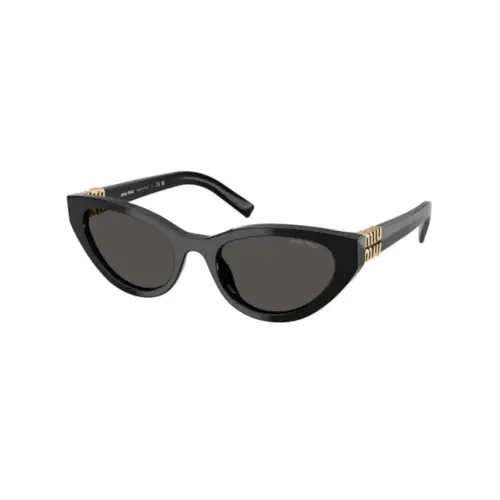 Óculos de Sol Miu Miu 0MU A04S 16K08Z54 Acetato Preto com lentes na cor Cinza