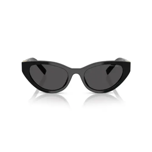 Óculos de Sol Miu Miu 0MU A04S 16K08Z54 Acetato Preto com lentes na cor Cinza