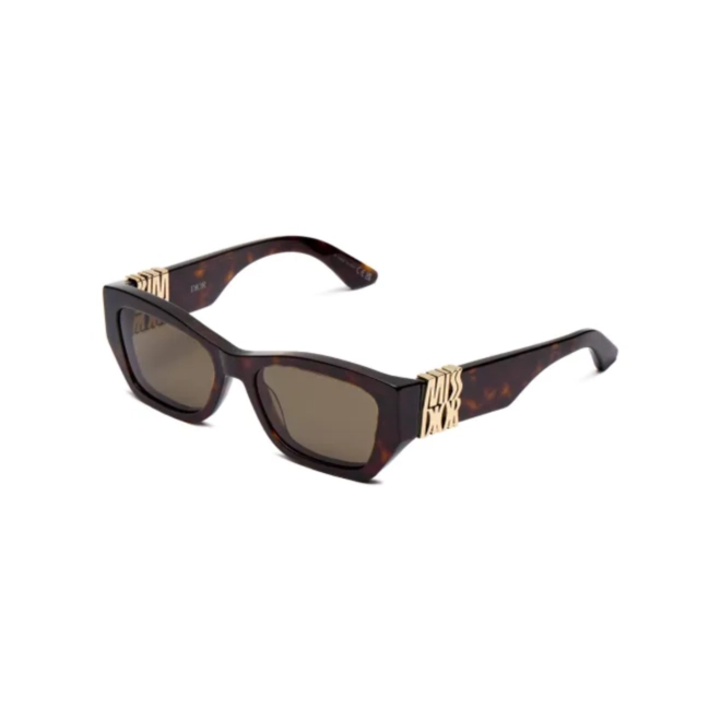 Óculos de Sol Christian Dior CD40182I_5552N Acetato Marrom Mesclado com lentes na cor Fumê 1
