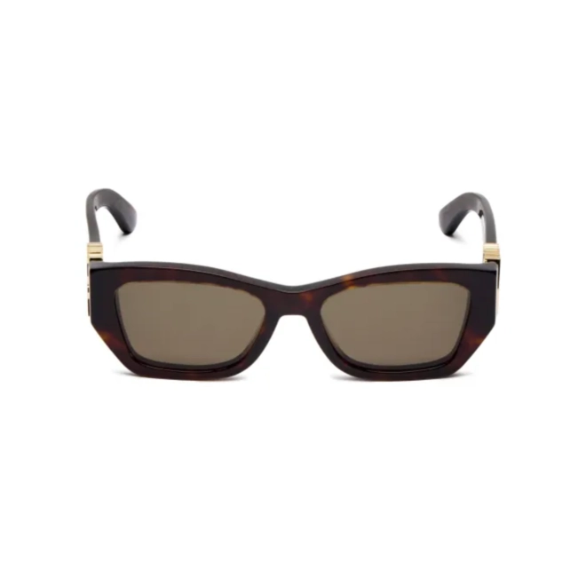 Óculos de Sol Christian Dior CD40182I_5552N Acetato Marrom Mesclado com lentes na cor Fumê 2