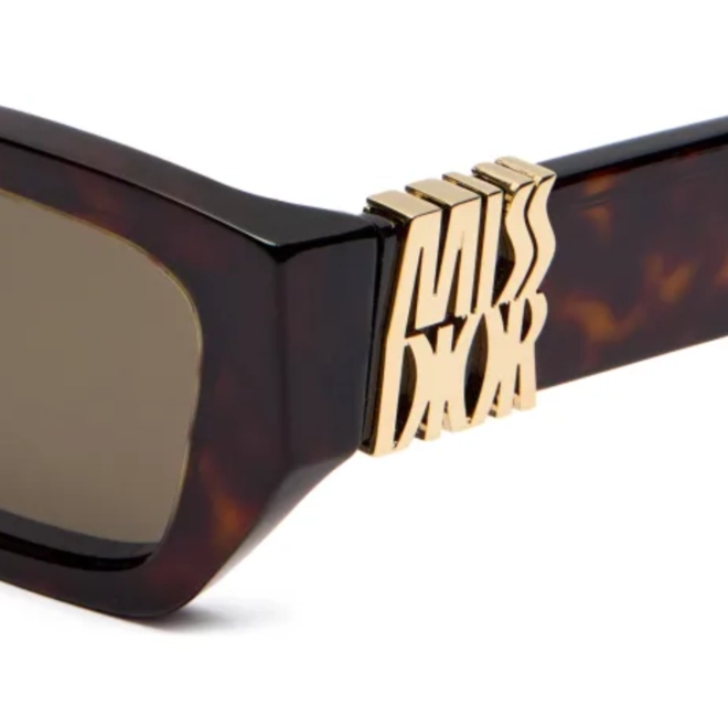 Óculos de Sol Christian Dior CD40182I_5552N Acetato Marrom Mesclado com lentes na cor Fumê 4