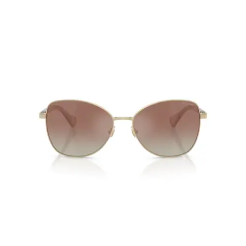 Óculos de Sol Ralph 0RA4147 9116B858 Metal Dourado com lentes na cor Marrom Espelhado