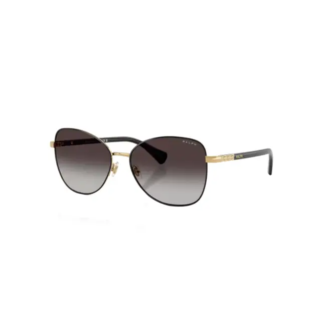 Óculos de Sol Ralph 0RA4147 94438G58 Metal Preto e Dourado com lentes na cor Cinza Degradê 1