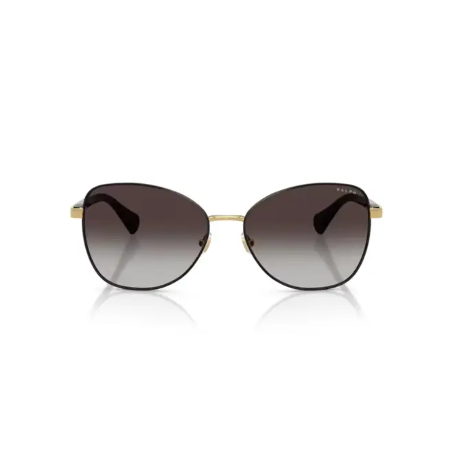 Óculos de Sol Ralph 0RA4147 94438G58 Metal Preto e Dourado com lentes na cor Cinza Degradê 2