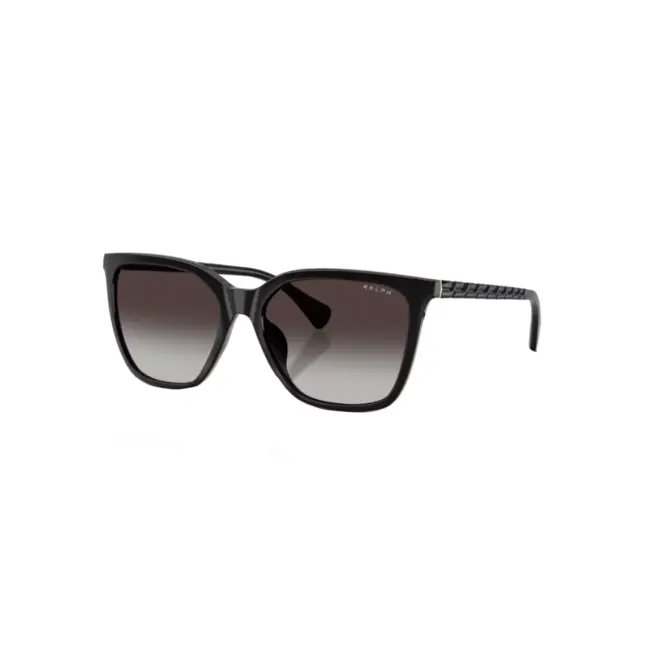 Óculos de Sol Ralph 0RA5328U 50018G56 Acetato Preto com lentes na cor Cinza Degradê 1