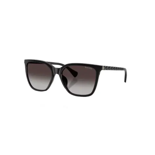 Óculos de Sol Ralph 0RA5328U 50018G56 Acetato Preto com lentes na cor Cinza Degradê