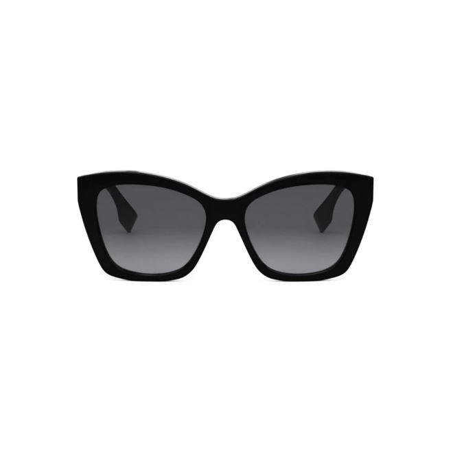 Óculos de Sol Fendi FE40151I_5501B Acetato Preto com lentes na cor Cinza Degradê 2