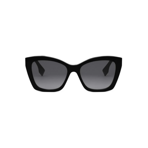 Óculos de Sol Fendi FE40151I_5501B Acetato Preto com lentes na cor Cinza Degradê