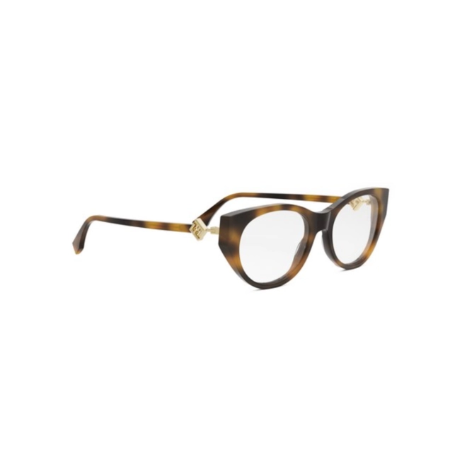 Óculos de Grau Fendi FE50099I_53053 Acetato Marrom Mesclado 3