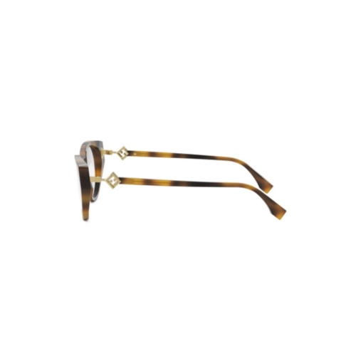 Óculos de Grau Fendi FE50099I_53053 Acetato Marrom Mesclado