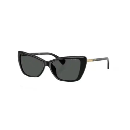Óculos de Sol Ralph 0RA5332U 50018756 Acetato Preto com lentes na cor Cinza