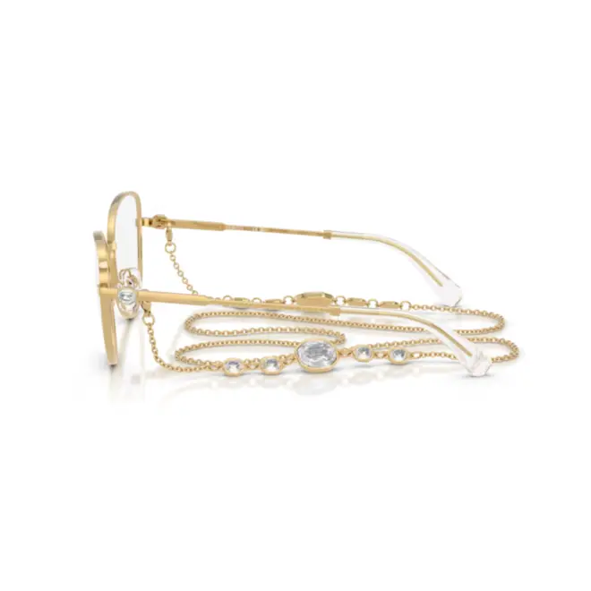 Óculos de Grau Swarovski 0SK1022 4039 54 Metal Dourado 3
