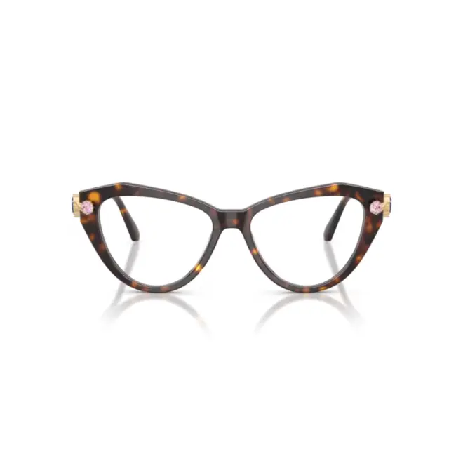 Óculos de Grau Swarovski 0SK2047 1002 55 Acetato Marrom Mesclado 2
