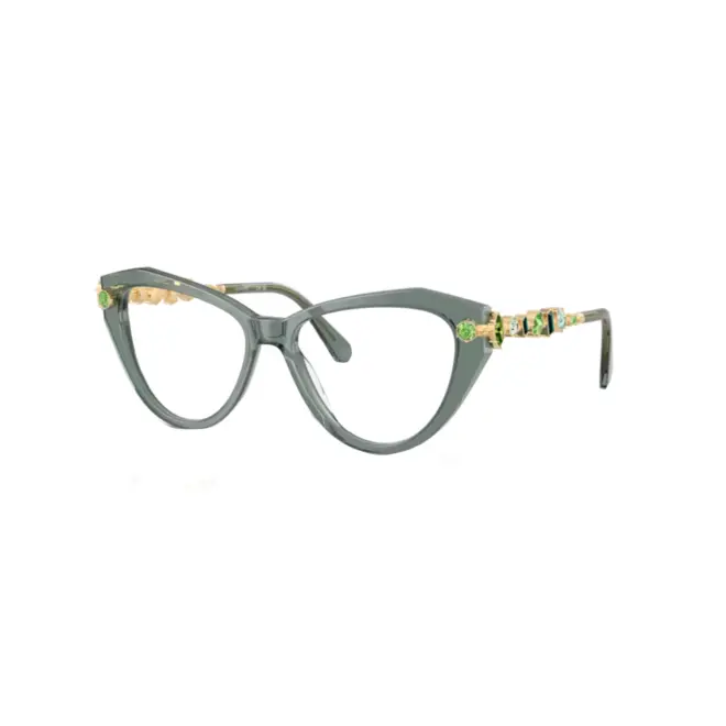 Óculos de Grau Swarovski 0SK2047 1043 55 Acetato Verde Transparente 1
