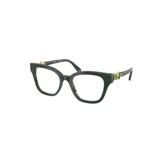 Óculos de Grau Swarovski 0SK2048 1026 52 Acetato Verde Escuro 1