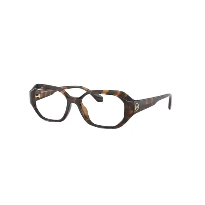Óculos de Grau Michael Kors 0MK4147U 3006 52 Acetato Marrom Mesclado Escuro 1
