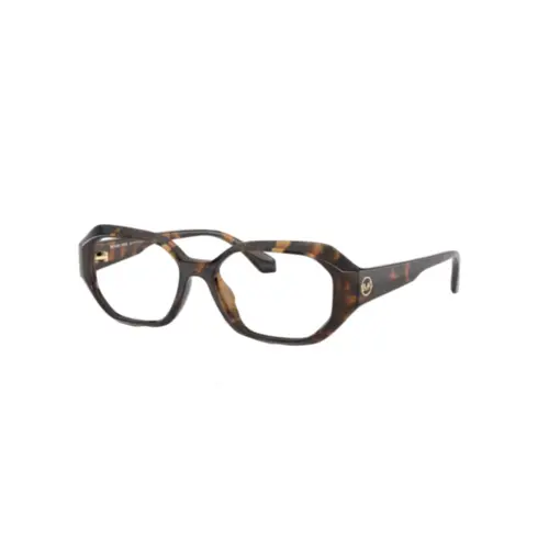 Óculos de Grau Michael Kors 0MK4147U 3006 52 Acetato Marrom Mesclado Escuro